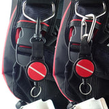 Maxbell 2pcs Stretchable Diving Webbing Hook Lanyard Fin Mask Gear Nylon Retractor