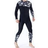 Maxbell Men 3mm Diving Wetsuit One-Piece Long Sleeve Wet Suit Jumpsuit Skull S