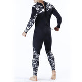 Maxbell Men 3mm Diving Wetsuit One-Piece Long Sleeve Wet Suit Jumpsuit Skull M