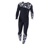 Maxbell Men 3mm Diving Wetsuit One-Piece Long Sleeve Wet Suit Jumpsuit Skull M