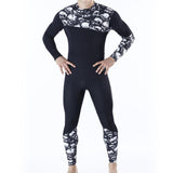 Maxbell Men 3mm Diving Wetsuit One-Piece Long Sleeve Wet Suit Jumpsuit Skull XL