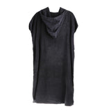 Maxbell 110x75cm Outdoor Sports Quick Water Absorbent Cloak for Adults Black A