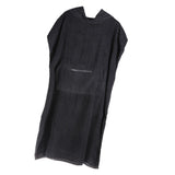 Maxbell 110x75cm Outdoor Sports Quick Water Absorbent Cloak for Adults Black A