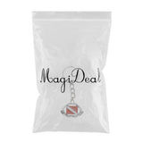Maxbell Maxbell Zinc Alloy Diving Flag Key Chain Holder Keyring Keychain Charm Shark Teeth