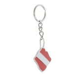 Maxbell Maxbell Zinc Alloy Diving Flag Key Chain Holder Keyring Keychain Charm Dive Flag