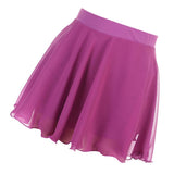Maxbell Women Ice Figure Skating Dress Dance Roller Skating Skirt Rose Red S