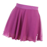 Maxbell Women Ice Figure Skating Dress Dance Roller Skating Skirt Rose Red S