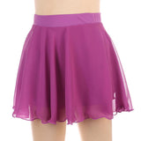 Maxbell Women Ice Figure Skating Dress Dance Roller Skating Skirt Rose Red S