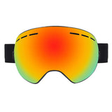 Maxbell Ski Goggles Anti-fog Spectacles Snowboard UV Protect Over Glasses Orange