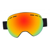Maxbell Ski Goggles Anti-fog Spectacles Snowboard UV Protect Over Glasses Orange