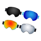 Maxbell Ski Goggles Anti-fog Spectacles Snowboard UV Protect Over Glasses Black