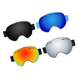Maxbell Ski Goggles Anti-fog Spectacles Snowboard UV Protect Over Glasses Black
