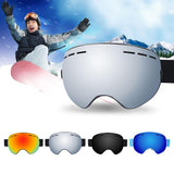 Maxbell Ski Goggles Anti-fog Spectacles Snowboard UV Protect Over Glasses Black