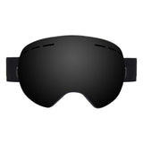 Maxbell Ski Goggles Anti-fog Spectacles Snowboard UV Protect Over Glasses Black