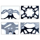 Maxbell Maxbell Bicycle Rotor MTB Road Bike Floating Brake Disc Rotors 6 Bolts 180MM Black
