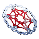 Maxbell Maxbell Bicycle Rotor MTB Road Bike Floating Brake Disc Rotors 6 Bolts 203MM Red