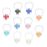 Maxbell 15Pcs Silicone Unisex Swimming Nose Clips Plugs Noseclips for Kids Adults