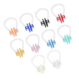 Maxbell 15Pcs Silicone Unisex Swimming Nose Clips Plugs Noseclips for Kids Adults