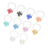 Maxbell 15Pcs Silicone Unisex Swimming Nose Clips Plugs Noseclips for Kids Adults