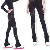 Maxbell Maxbell Skating Tights Crystal Sparkling Pants Figure Skate Leggings Star165