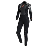 Maxbell Women 1.5mm Diving Wetsuit Long Sleeve Wet Suit Jumpsuit Full Body Suit M