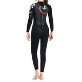 Maxbell Maxbell Women 1.5mm Diving Wetsuit Long Sleeve Wet Suit Jumpsuit Full Body Suit M