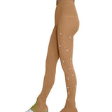 Maxbell Maxbell Figure Ice Skating Tights Girl Women Skate Buckled Leggings Crystal S