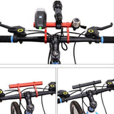 Maxbell Maxbell Bike Handlebar Extension Lamp Bracket Holder Extender Mount Rack w/ Spacer