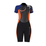 Maxbell Maxbell Women One-piece Wetsuit Back Zip Diving Swimwear Short Sleeve Dive Suit S