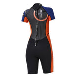 Maxbell Maxbell Women One-piece Wetsuit Back Zip Diving Swimwear Short Sleeve Dive Suit XL