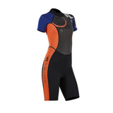 Maxbell Maxbell Women 3mm Diving Wetsuit One-Piece Short Sleeve Wet Suit Jumpsuit Shorts XL