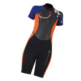 Maxbell Maxbell Women 3mm Diving Wetsuit One-Piece Short Sleeve Wet Suit Jumpsuit Shorts XL