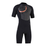 Maxbell Men 3mm Diving Wetsuit One-Piece Short Sleeve Wet Suit Jumpsuit Shorts L
