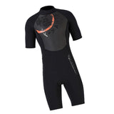 Maxbell Men 3mm Diving Wetsuit One-Piece Short Sleeve Wet Suit Jumpsuit Shorts XXL