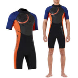Maxbell Men Short Sleeve Wetsuit Jacket Diving Jumpsuit Surfing Dive Swimwear  L