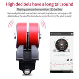 Maxbell Maxbell Double Bell Bicycle Ring Bell Bike Handlebar Alarm Horn Ring Red