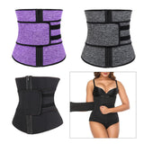 Maxbell Maxbell Waist Trainer Slimming Body Shaper Belt Girdle Waist AB Trimmer Purple S