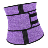 Maxbell Maxbell Waist Trainer Slimming Body Shaper Belt Girdle Waist AB Trimmer Purple S