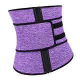 Maxbell Maxbell Waist Trainer Slimming Body Shaper Belt Girdle Waist AB Trimmer Purple S
