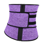 Maxbell Maxbell Waist Trainer Slimming Body Shaper Belt Girdle Waist AB Trimmer Purple S