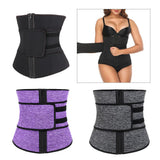 Maxbell Maxbell Waist Trainer Slimming Body Shaper Belt Girdle Waist AB Trimmer Purple S