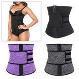 Maxbell Maxbell Waist Trainer Slimming Body Shaper Belt Girdle Waist AB Trimmer Purple S