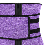 Maxbell Maxbell Waist Trainer Slimming Body Shaper Belt Girdle Waist AB Trimmer Purple S