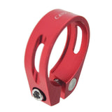 Maxbell Maxbell 34.9mm SeatPost Clamp Tube Clip Quick Release Mountain Road Bike Part Red