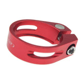 Maxbell Maxbell 34.9mm SeatPost Clamp Tube Clip Quick Release Mountain Road Bike Part Red