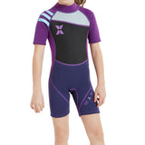 Maxbell Maxbell 2.5mm Kids Short Sleeve Wetsuit Beach Diving Swimwear Swimsuit S