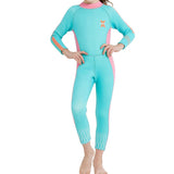 Maxbell Maxbell Girls Diving Wetsuit One-piece Kid Scuba Dive Suit Jumpsuit Rash Guard M