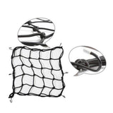 Maxbell Maxbell 40X40cm 6 Hooks Motorcycle Helmet Tie Down Cargo Luggage Mesh Net Bungee