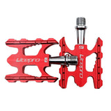 Maxbell Maxbell 1 Pair Aluminium Alloy Mountain Road Bike Bearings Treadle Pedals Red