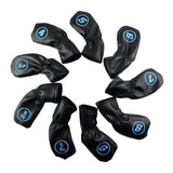 Maxbell Maxbell 4-AW  9pcs Golf Club Head Cover Irons Headcover Protector Sleeve  Black